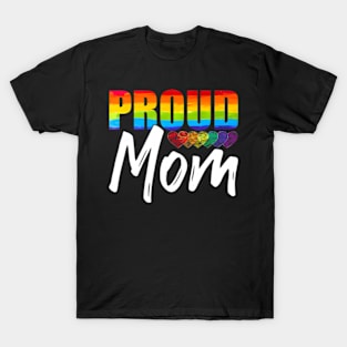 Flag Heart Queer Parent Pride Month Proud Mom LGBT T-Shirt